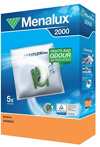 Menalux 2000 sztuk worków na kurz z tworzywa syntetycznego i 1 mikrofiltr 9001961466