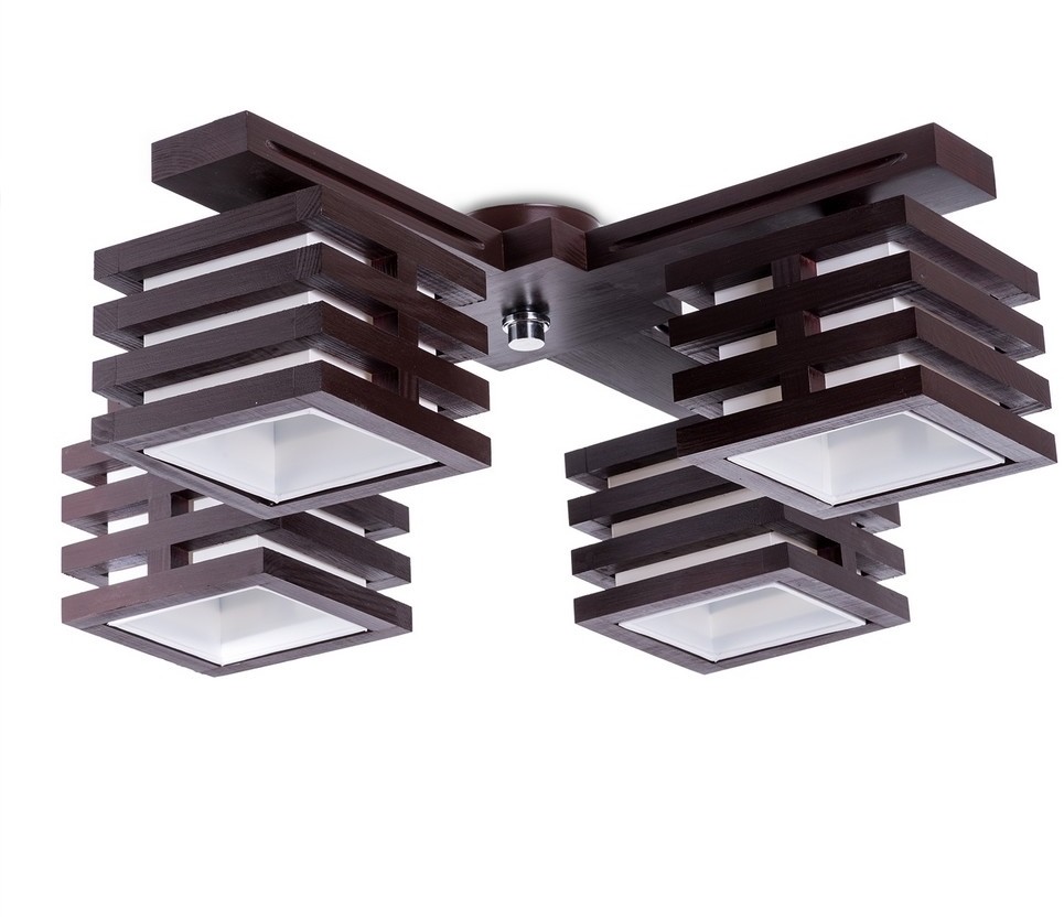 Light4home Żyrandol natynkowy HOUSTON 4xE27/40W/230V Żyrandol natynkowy HOUSTON 4xE27/40W/230V