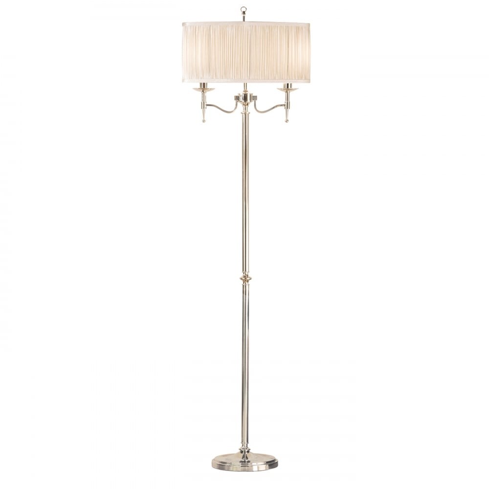 Zdjęcia - Żyrandol / lampa Endon Lampa podłogowa Interiors 63622 Stal/Tkanina 