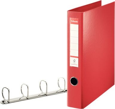 Esselte Segregator 4-ringowy A4 60mm czerwony 82403 82403