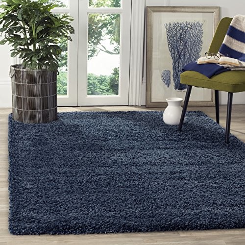 Safavieh crosby Shag, poliester  mieszanka, granatowy (marynarski) SG151-7070-4