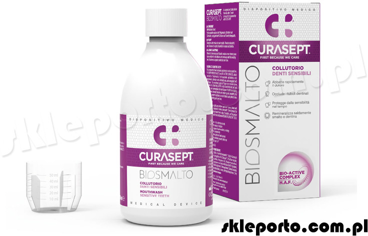 Curasept Curasept Biosmalto Sensitive 300 ml - płyn do płukania