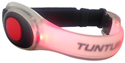 Tunturi blask LED bransoletka, czerwony, One Size 14TUSRU176