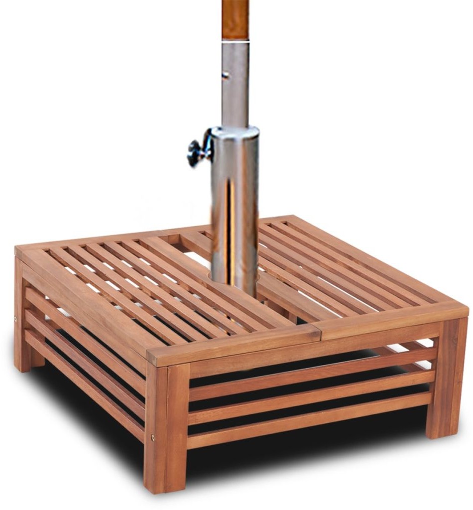 vidaXL vidaXL Drewniana pokrywka na stojak do parasola