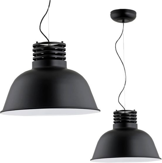 Alfa sosnowscy Lampa wisząca nad blat ARIZONA czarna śr. 41cm 60204