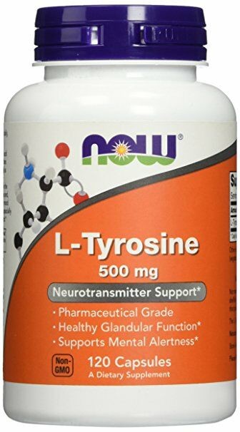 NOW FOODS L-Tyrosine (L-Tyrozyna) 500mg - 120 kapsułek