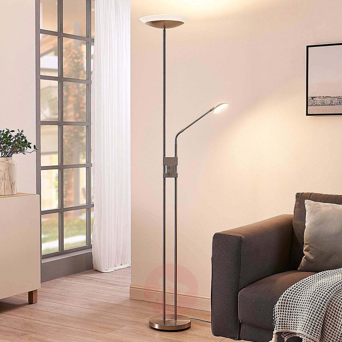 Lampenwelt com Jonne lampa LED oświetlająca sufit, z lampką