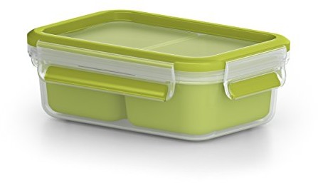 Emsa EMSA Clip & Go Box, pudełko spożywcze z tworzywa sztucznego, zielone, zielony, 16.3  x  11.3  x  5.8 cm 518102