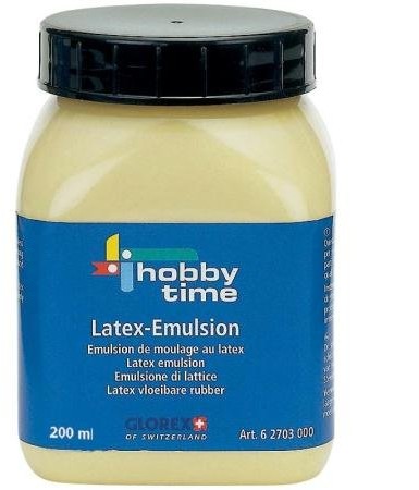 Glorex GmbH glorex Latex emulsji 200 ML, kilka elementów, wielokolorowa, 6 x 6 x 9 cm 6 2703 000