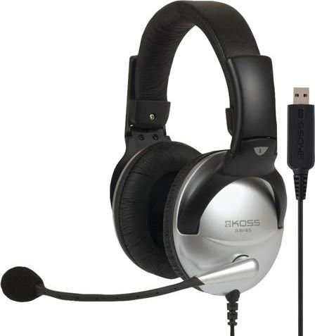 Koss SB45 USB czarno-srebrne