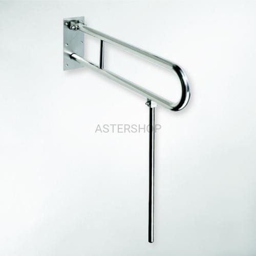 Bemeta HELP Poręcz uchylna typu U z podporą 81,3 cm kolor biały 301102084N 301102084N