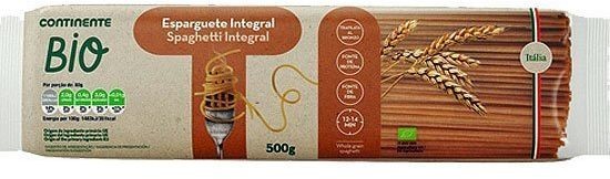 Continente bio - sonae Spaghetti pełnoziarniste BIO 500g