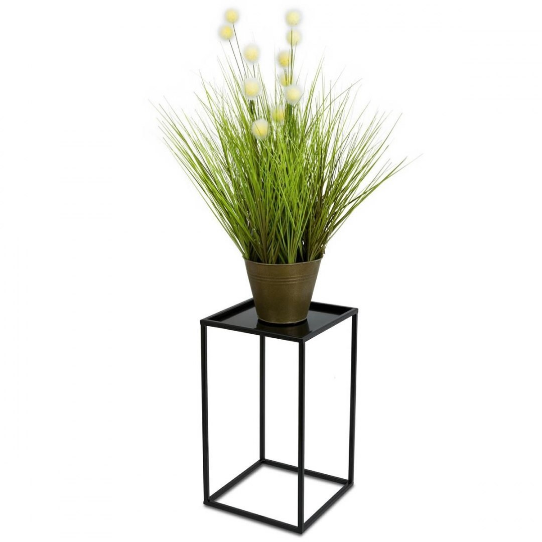 Nowoczesny kwietnik stojący 40 cm czarny 10-1365/40/czarny