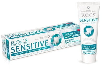 R.O.C.S. ROCS Sensitive Repair and Whitening - Pasta wybielająca z hydroksyapatytem dla wrażliwych zębów 75ml