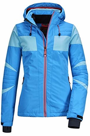 Killtec Killtec Savognin Wmn Jck damska kurtka hybrydowa z odpinanym kapturem i łapaczem śniegu niebieski ciemny morski 36 36126-000