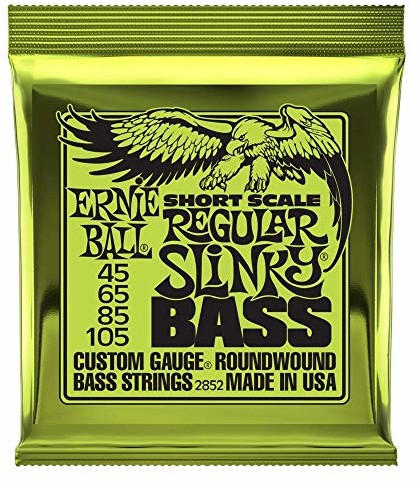 Ernie Ball Regular Slinky Nickel Round Short Scale Struny basowe - 50-105 Gauge P02852
