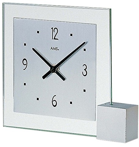 AMS Stand zegarki unisex analogowy szkło mineralne 16 x 19 cm Srebrny 102 T102