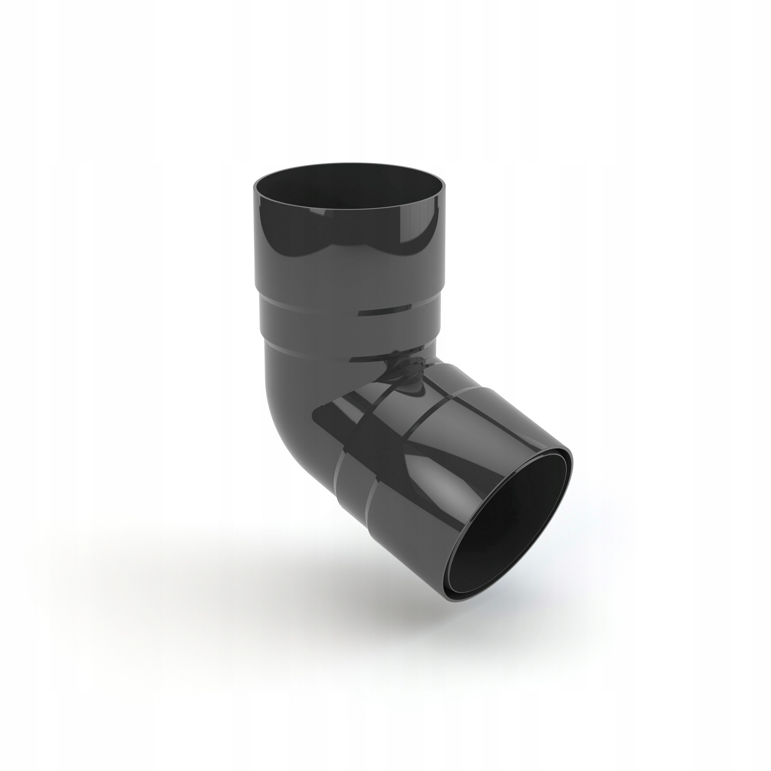 Gamrat Kolano Dwukielichowe rury spust 63mm Grafit