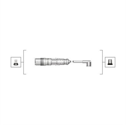 MAGNETI MARELLI Zestaw przewodów zapłonowych MAGNETI MARELLI 941319170119