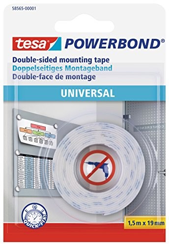TESA dwustronna taśma montażowa uniwersalne, 1,5 m X 19 MM 58565-00001-00