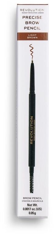 Revolution MAKE UP Makeup Precise Brow Pencil Dwustronna kredka do brwi Light Brown 1szt 106456
