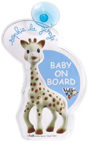 Vulli vulli 470213.0 eveil  Flash Baby on board  Sophie la Girafe, wielokolorowy