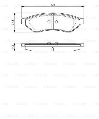 Bosch Zestaw klocków hamulcowych, hamulce tarczowe 0 986 494 172