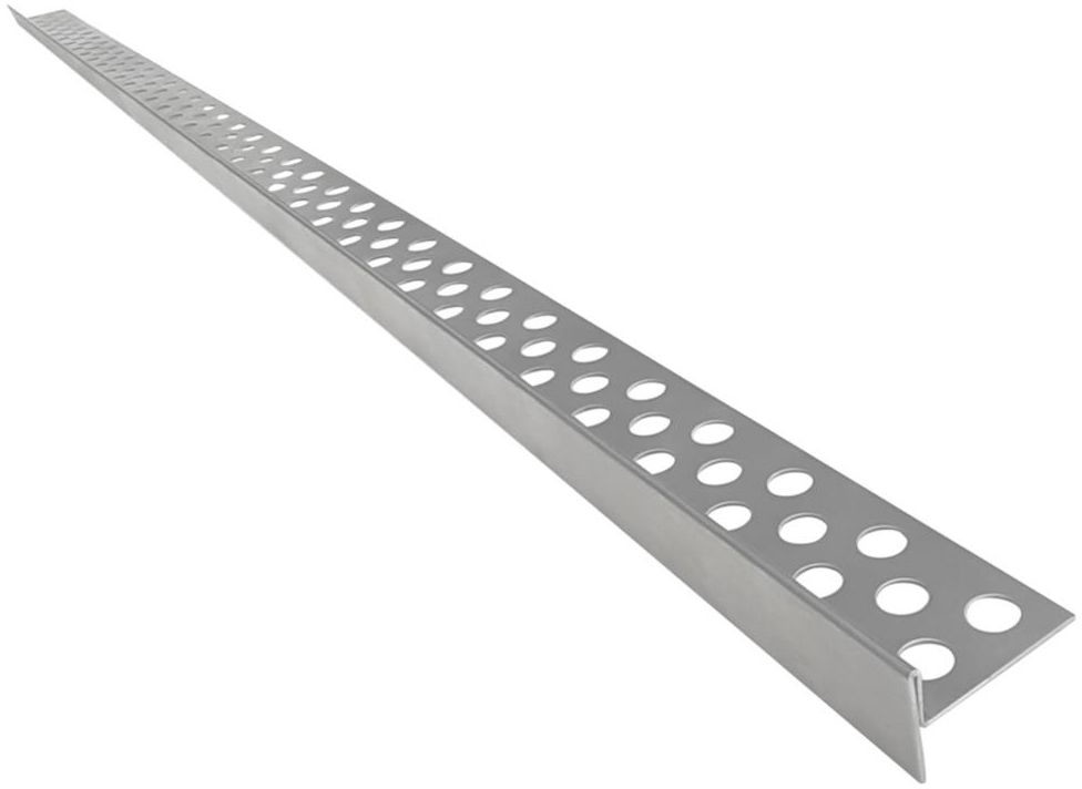 Listwa nierdzewna do krawędzi 120 cm Lewa Srebrna