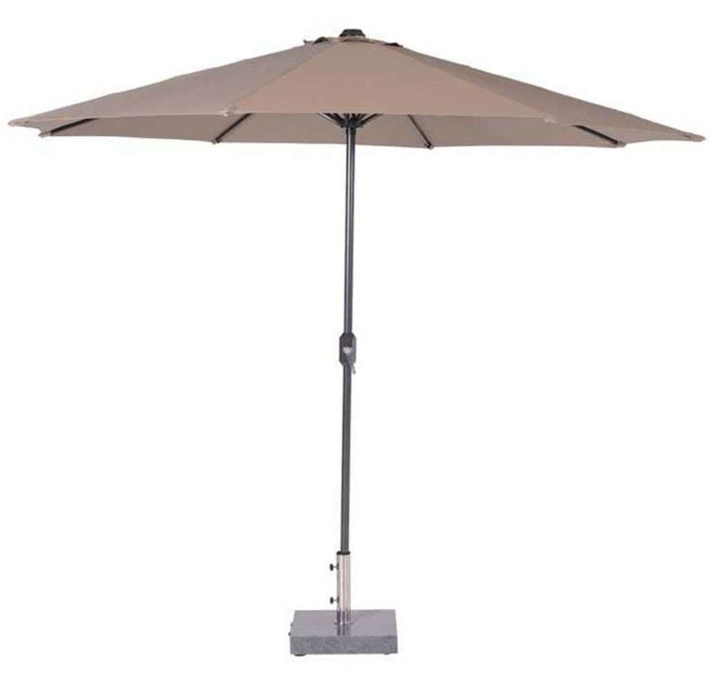 Garden Impressions Parasol ogrodowy Lotus, 300 cm, szarobrązowy, 11086 Garden Impressions