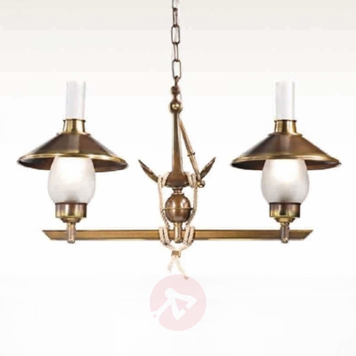 2-punktowa lampa wisząca Grecale z kotwicą