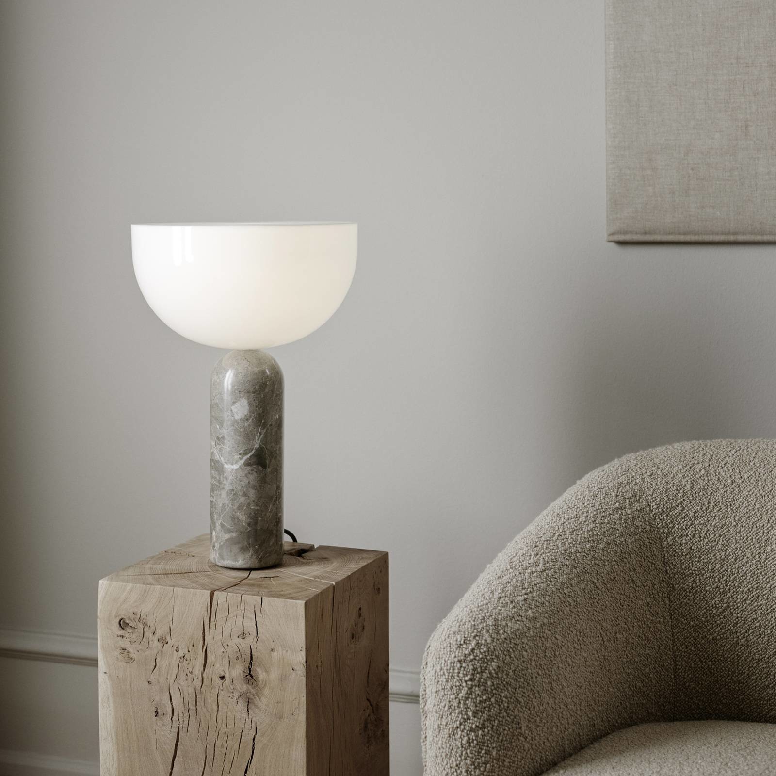NEW WORKS New Works Kizu Large lampa stołowa, szara