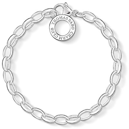 THOMAS SABO Thomas Sabo Charm Club, damska bransoletka, srebro  wysokiej próby X0032-001-12-M