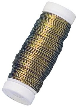 Rayher Hobby Rayher 2413100 drut z mosiądzu, średnica 0,40 MM, szpula 100 m 2413100