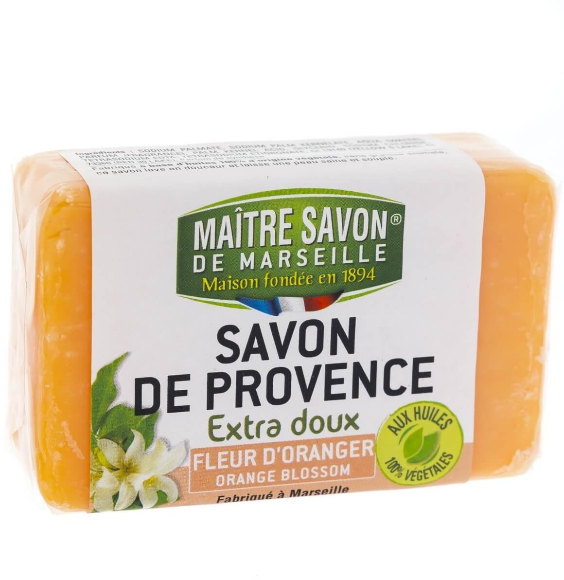 Maitre Savon De Marseille Mydło marsylskie pomarańcz 100 g - Maître Savon