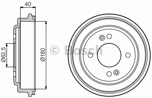 BOSCH Bęben hamulcowy 0 986 477 216