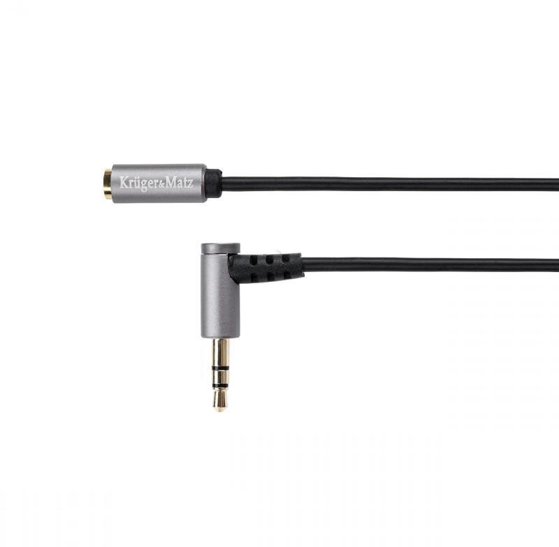 Kruger&Matz Kruger&Matz Wtyk kątowy gniazdo Jack 3,5mm stereo 3,0m (KM0317)