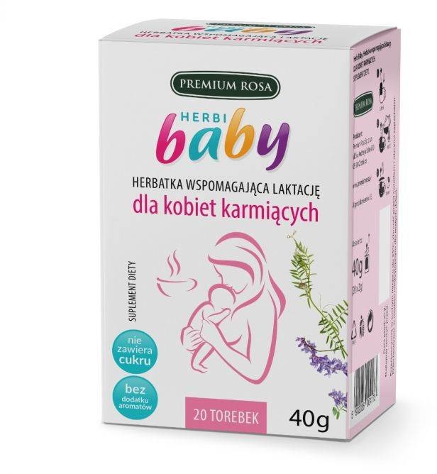 Premium Rosa Sp. z o.o. Premium Rosa  Herbi Baby, herbatka dla kobiet karmiących  20 torebek