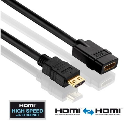 PureLink PureInstall przedłużacz High Speed HDMI z Ethernet wtyczka-gniazdo 5,0 m PI1100-050