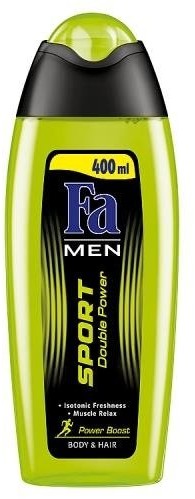 Fa Men Sport Double Power Shower Gel żel pod prysznic do mycia ciała i włosów dla mężczyzn 400ml