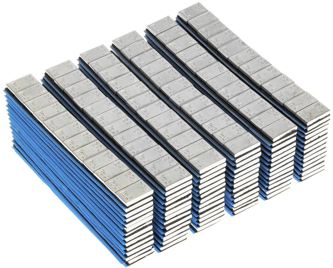 Ciężarki Klejone Ocynkowane do Felg Aluminiowych 5g x 100 szt.  Szeroka Taśma 01-02-50