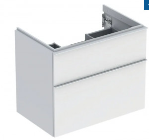 GEBERIT GEBERIT 502.304.01.3 Szafka pod umywalkę iCon z dwoma szufladami 74 cm x 61,5 cm x 47,6 cm biały lakierowany matowy biały matowy