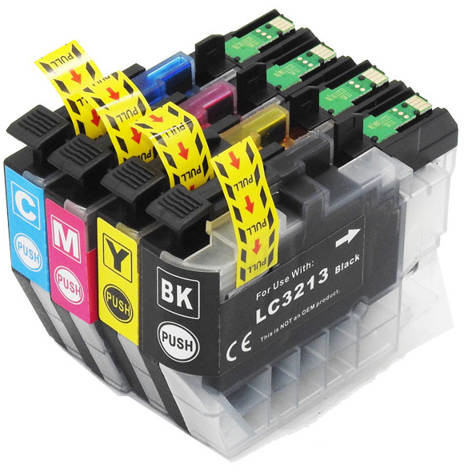 DD-Print Zestaw Tuszy DD-Print DD-IB3213CMYKN zgodny z LC3213 do Brother 45ml CMYK DD-IB3213CMYKN