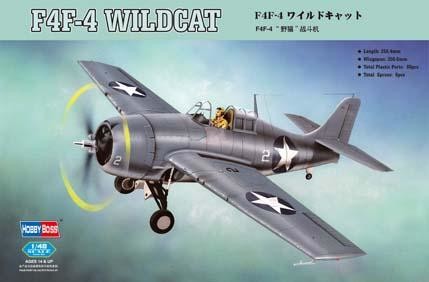 Hobby Boss Myśliwiec pokładowy Grumman F4F-4 Wildcat 80328