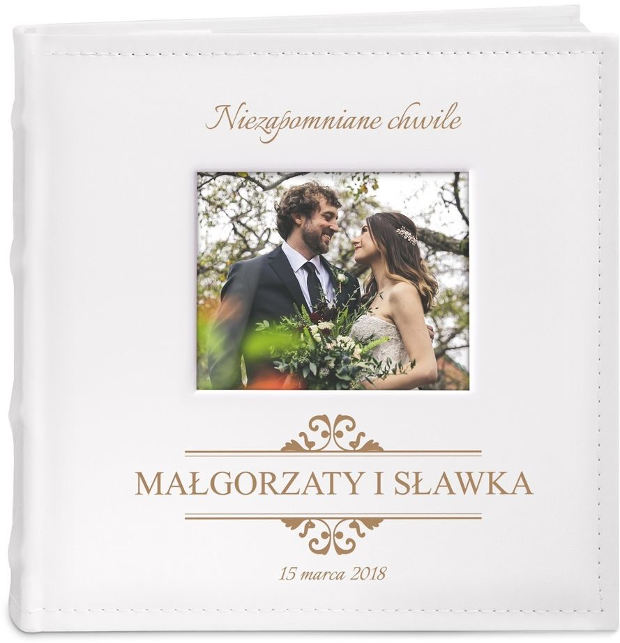 NA Murrano Album Zdjęcia GRAWER Prezent Rocznicę ALB-SO-WH-CO2-009