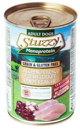 Versele-Laga Versele-Laga Stuzzy Dog Monoprotein 400 g hipoalergiczna karma mokra dla psów dla psów indyk 400g