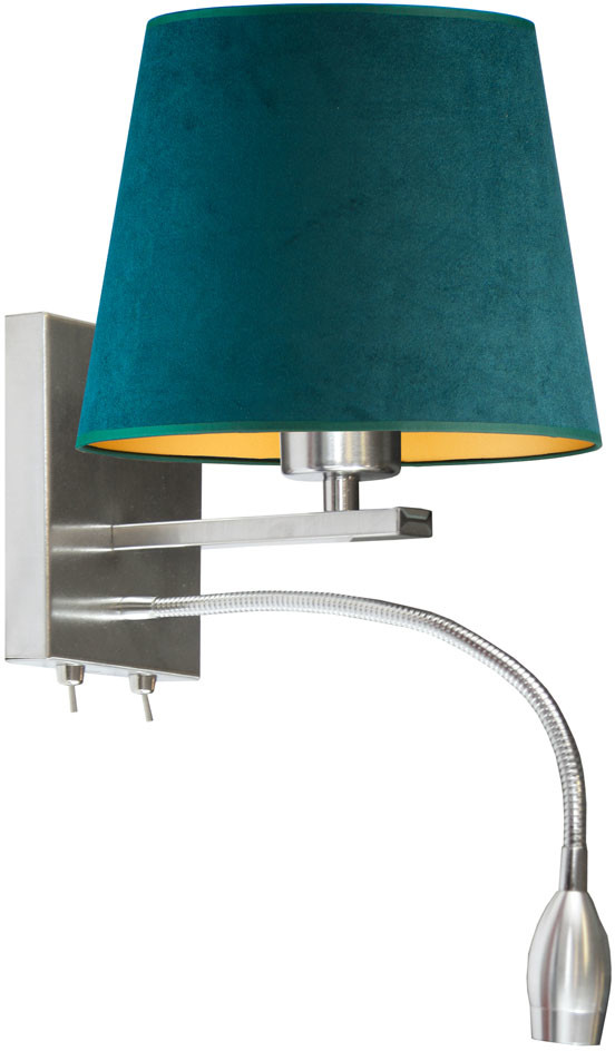 LYSNE Oprawa ścienna z welurowym abażurem BOSTON VELUR 16513V/2