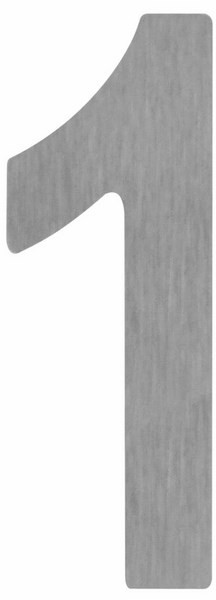 Cyfra 1 z tworzywa 180 mm srebrna