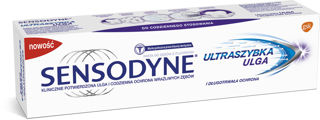 GlaxoSmithKline Ultraszybka Ulga pasta do zębów 75ml 78696-uniw