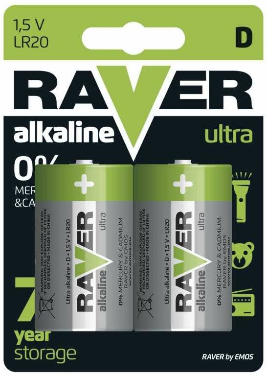 RAVER Emos Bateria alk. LR20 B7941 B2