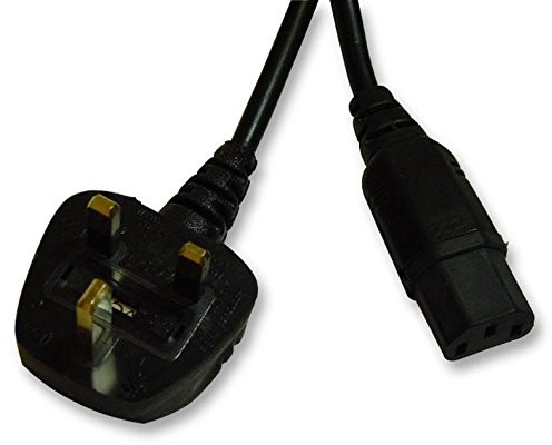 PRO-ELEC Pro Elec PE01058 kabel sieciowy, wtyczka UK na IEC C13, 5 A, 1 m, czarny PE01058